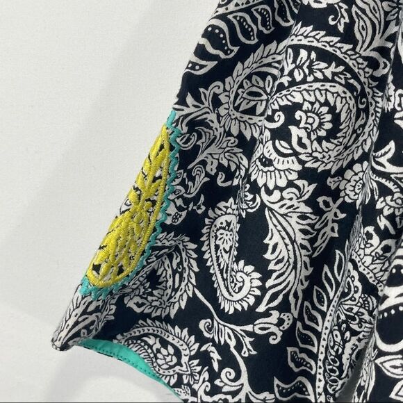 Choices White and Blue Paisley Print Blazer - Picture 11 of 14